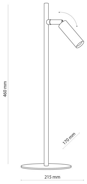 LED Namizna svetilka LAGOS 1xG9/6W/230V 4000K črna/zlata