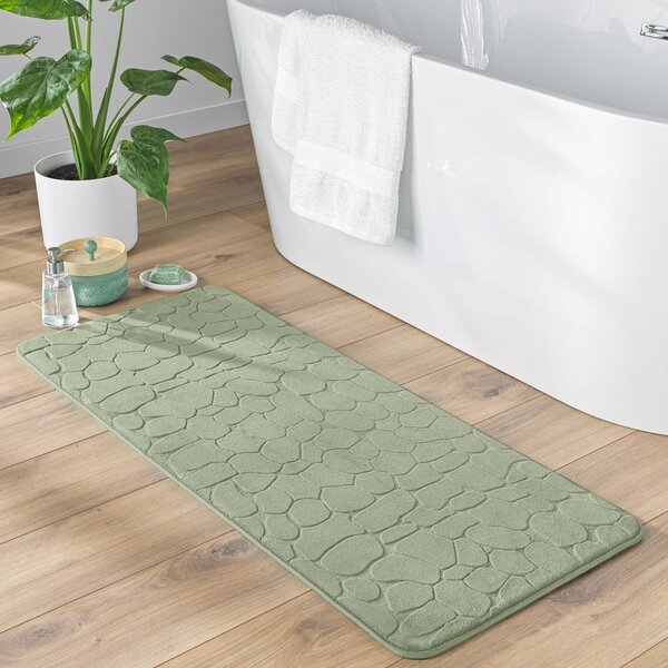 Zelena kopalniška preproga 50x120 cm Ricochet – douceur d'intérieur
