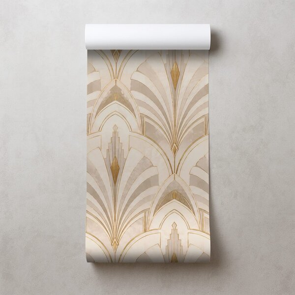 Tapeta razkošna geometrija art deco