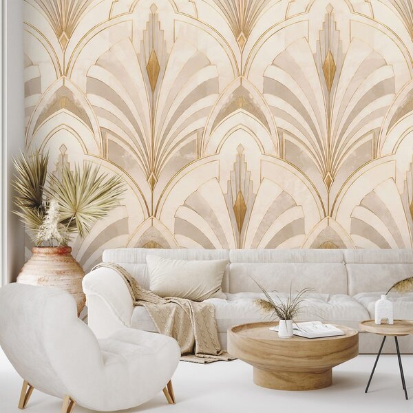 Tapeta razkošna geometrija art deco