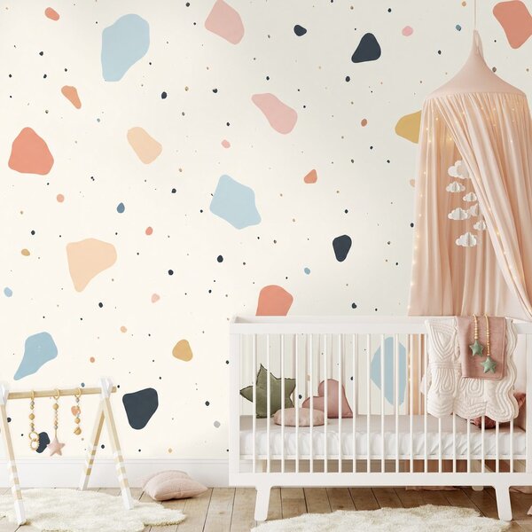 Fototapeta pastelne terrazzo oblike