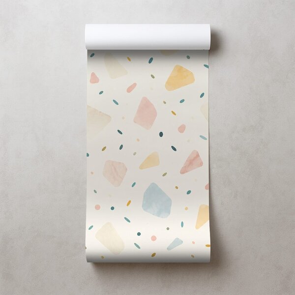 Tapeta pastelne terrazzo oblike