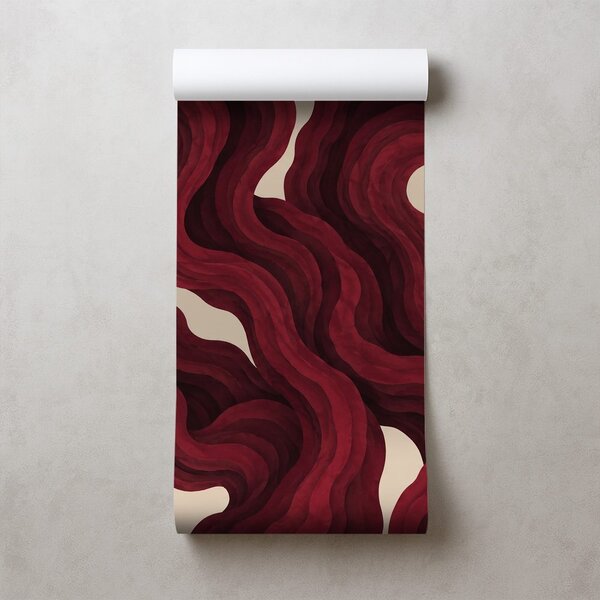 Fototapeta abstraktni bordo valovi