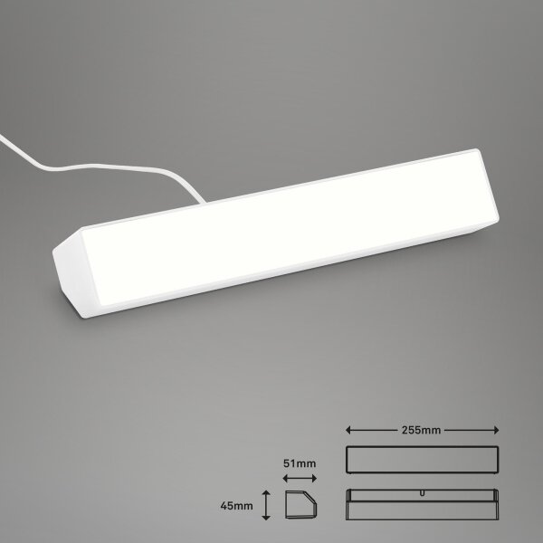 Brilo - LED RGBW Zatemnitvena namizna svetilka LED/9W/230V 3000-6500K Wi-Fi Tuya + Daljinski upravljalnik