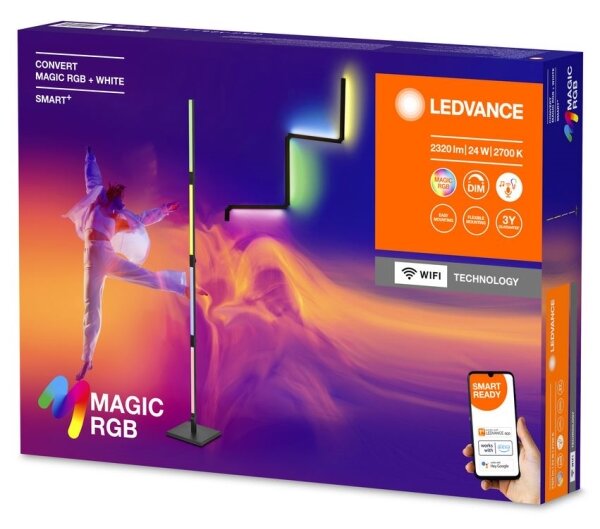 Ledvance- LED RGBW Zatemnitvena talna svetilka 2v1 SMART+ MAGIC LED/24W/230V Wi-Fi