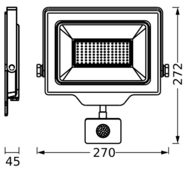 Ledvance - LED Zunanji reflektor s senzorjem FLOODLIGHT LED/100W/230V IP65