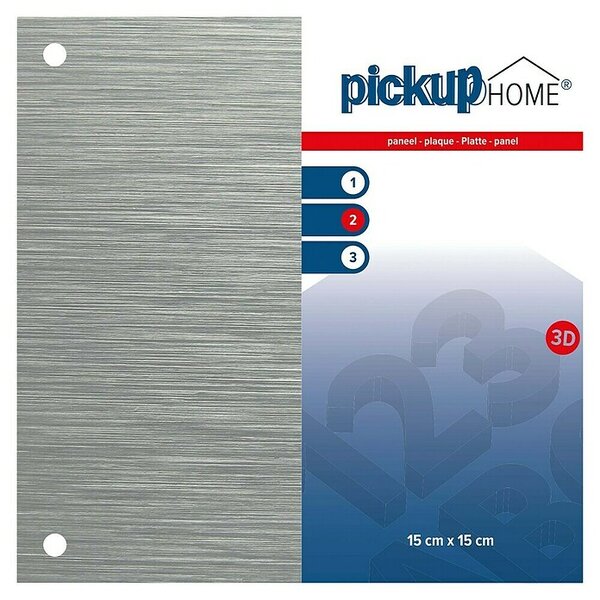 Pickup 3D Home Znak (Do x Š: 15 x 15 cm, Barva aluminija)