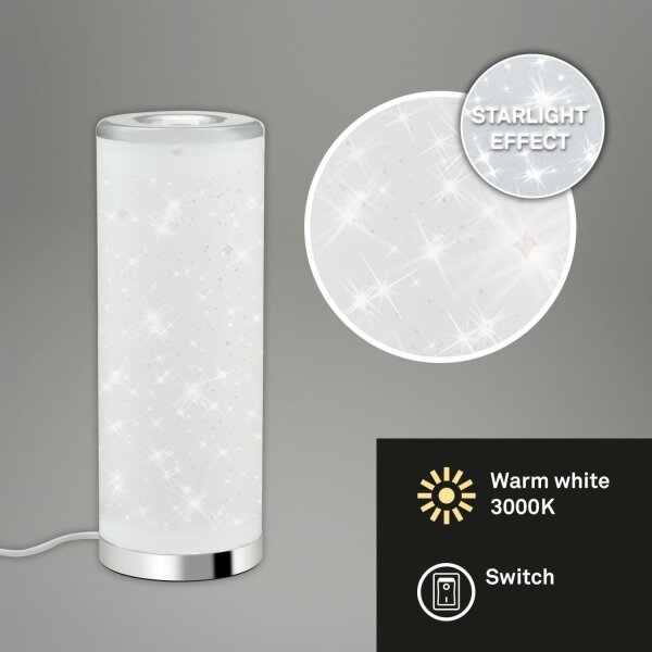 Briloner 7332-018 - LED Namizna svetilka STARRY SKY 1xGU10/5W/230V bela