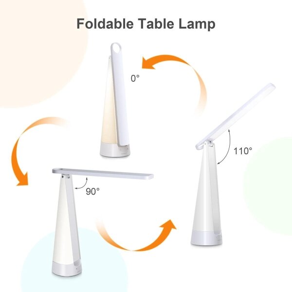 Aigostar - LED Zatemnitvena polnilna namizna svetilka LED/7W/5V 4000K bela