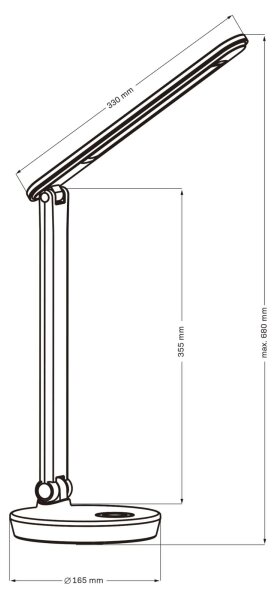 LED RGBW Zatemnitvena namizna svetilka na dotik NEPTUN LED/7W/230V bela