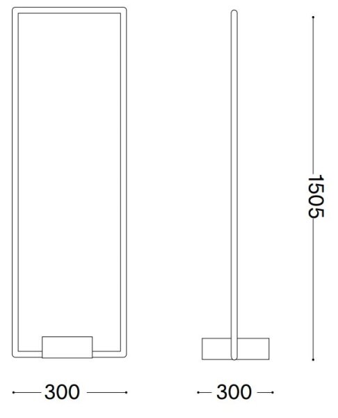 Ideal Lux - LED Talna svetilka FRAME LED/30W/230V črna