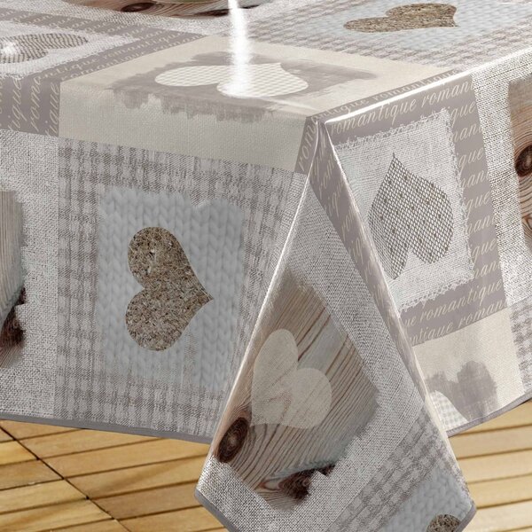 Povoščen namizni prt iz PVC-ja 140x240 cm Cosy Coeur – douceur d'intérieur