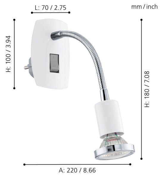 EGLO 92934 - LED Reflektor MINI 4 1xGU10/2,5W LED