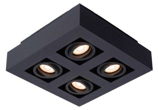 Lucide 09119/21/30 - LED Reflektor XIRAX 4xGU10/5W/230V črna