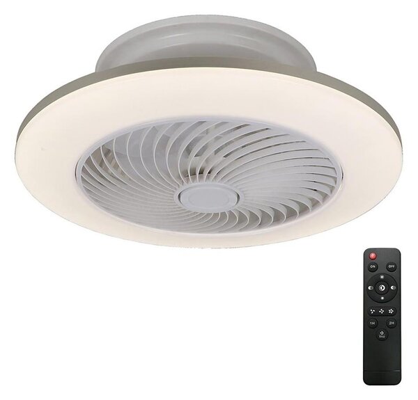 Rabalux 6710 - LED Zatemnitvena svetilka z ventilatorjem DALFON LED/36W/23 + Daljinski upravljalnik