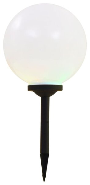 VidaXL Zunanje solarne svetilke 2 kosa LED okrogle 30 cm RGB