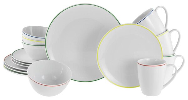 Creatable Kombinirani Servis Luna Color Line, 16-Delni