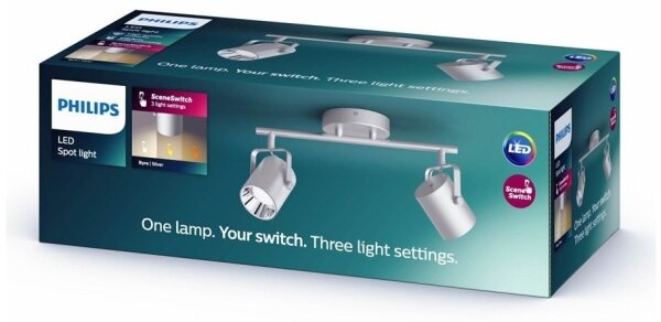 Philips 50662/14/P0 - LED Reflektor BYRE 2xLED/4,3W/230V 2200/2500/2700K