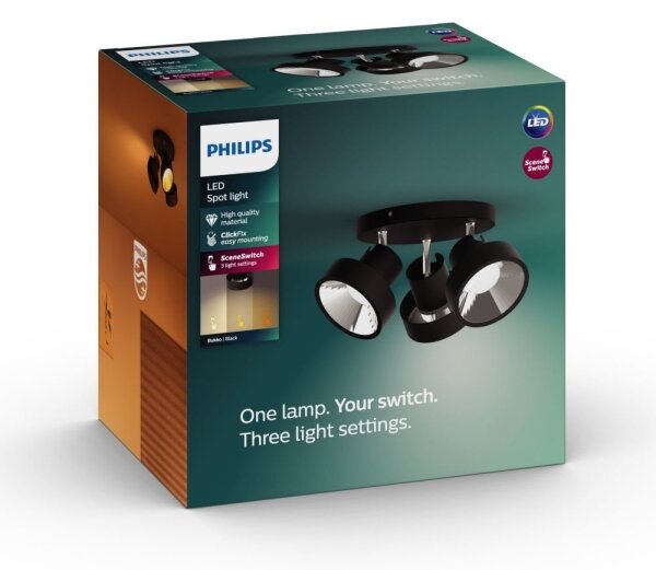 Philips 50603/30/P0 - LED Zatemnitveni reflektor BUKKO 3xLED/4,3W/230V