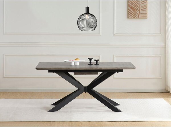 P & B Jedilna Miza Leif, Videz Betona, 160-200x90 Cm