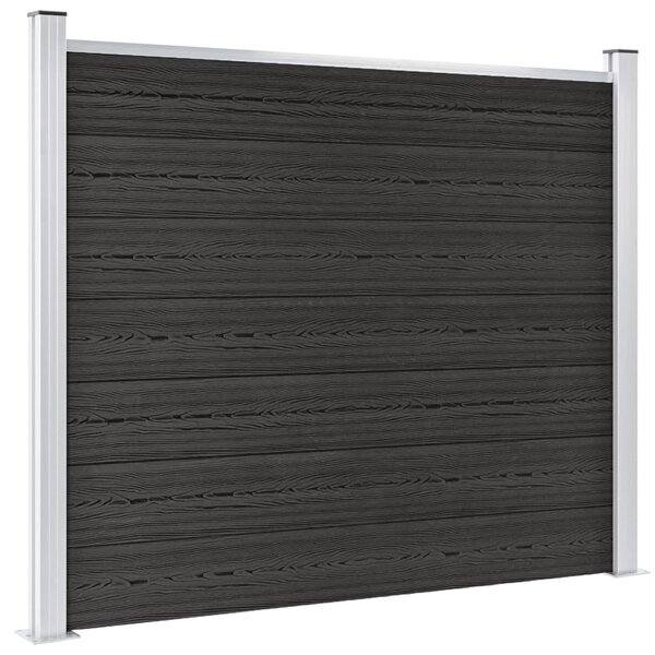 VidaXL Ograjni panel WPC 180x146 cm siv