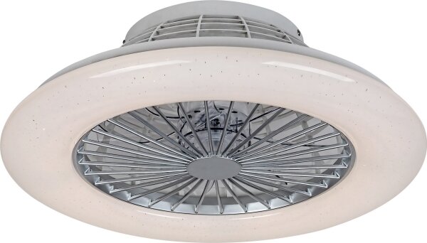 Rabalux - LED Zatemnitvena stropna svetilka z ventilatorjem LED/30W/230V + Daljinski upravljalnik