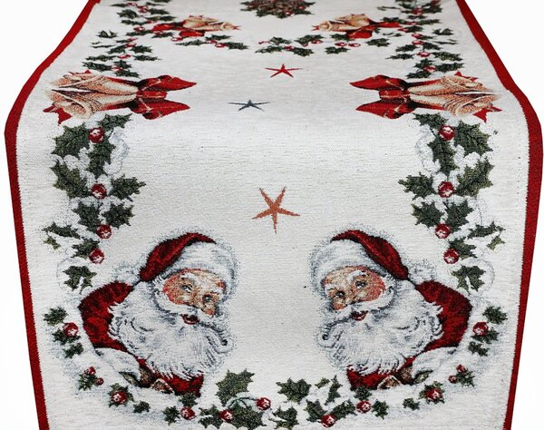 Božični tapiserijski namizni prt - tekalna garnitura Santa 40x180 cm