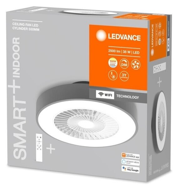 Ledvance - LED Zatemnitvena svetilka z ventilatorjem SMART+ LED/38W/230V Wi-Fi + Daljinski upravljalnik