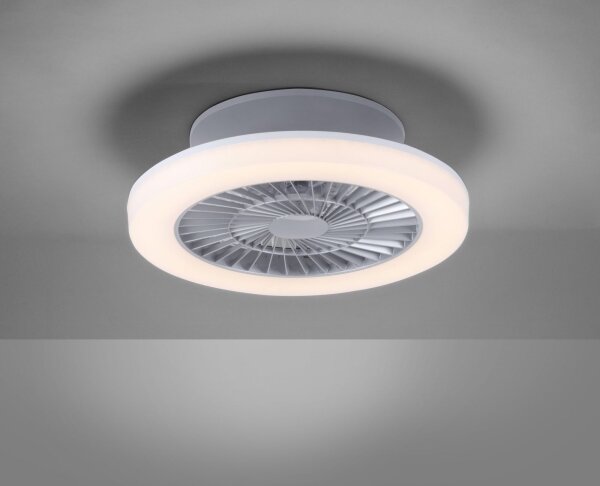 Leuchten Direkt 14645-55 - LED Svetilka z ventilatorjem LEONARD LED/27W/230V