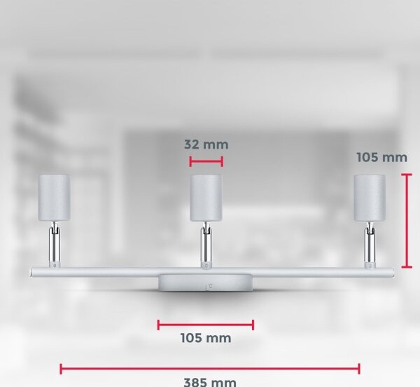 B.K.Licht 1409 - LED reflektor 3xGU10/5W/230V