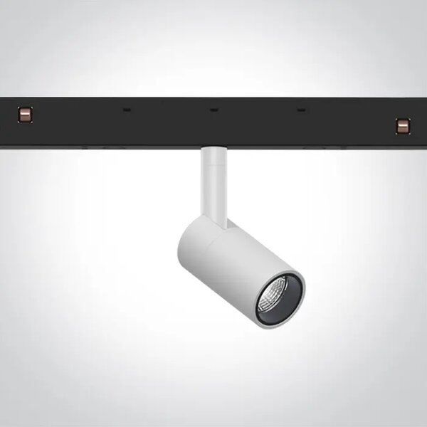 BIJELI REFLEKTOR ZA MAGNETNU ŠINU 5W CCT 48V IP20 MINI/P&P DM42122A/W/V