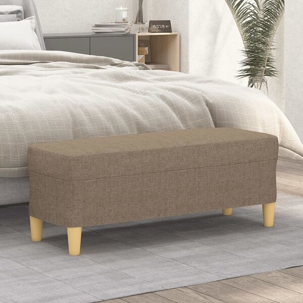 VidaXL Klop taupe 100x35x41 cm blago