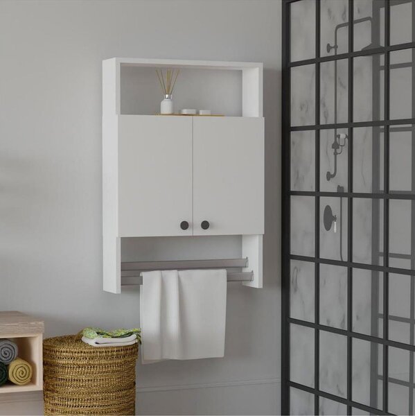 Stenska omarica BANYO 87x60 cm bela