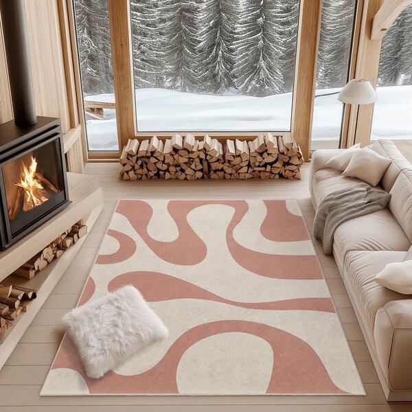 Rožnata pralna preproga 60x100 cm Strawberry Latte – Mila Home
