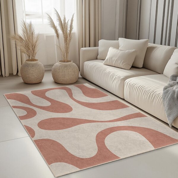 Rožnata pralna preproga 60x100 cm Strawberry Latte – Mila Home