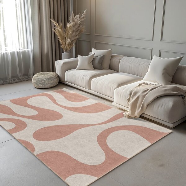 Rožnata pralna preproga 60x100 cm Strawberry Latte – Mila Home