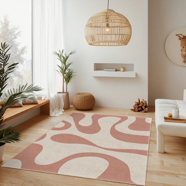 Rožnata pralna preproga 60x100 cm Strawberry Latte – Mila Home