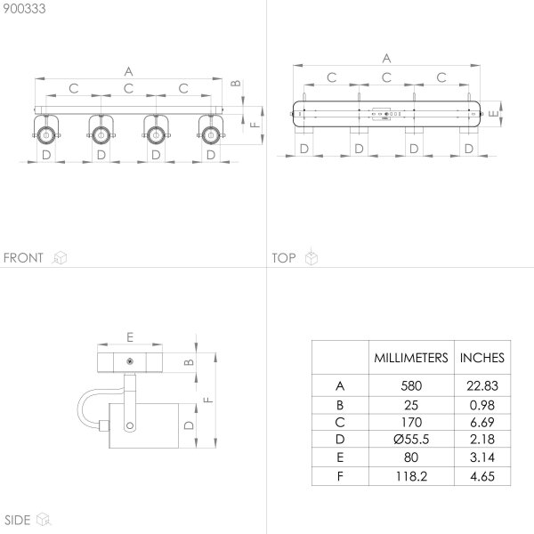 Eglo 900333 - LED Reflektor SOREGO 4xGU10/3W/230V