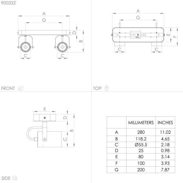 Eglo 900332 - LED Reflektor SOREGO 2xGU10/3W/230V