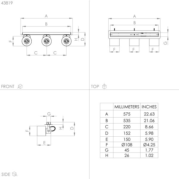 Eglo 43819 - Reflektor SOUTHERY 3xE27/40W/230V