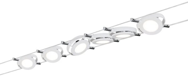 Paulmann 94106 - SET 6xLED/4W Reflektor ROUNDMAC 230V bela