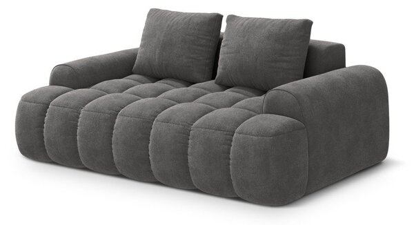 Siva žametna sedežna garnitura 175 cm Linz – Cosmopolitan Design