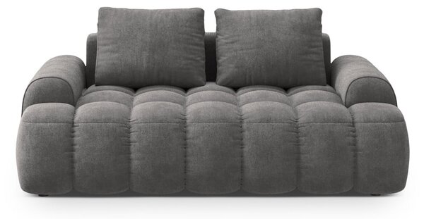 Siva žametna sedežna garnitura 175 cm Linz – Cosmopolitan Design