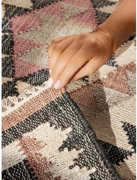 Siv ročno tkan tekač iz jute 80x200 cm Roya Parsa – Elle Decoration