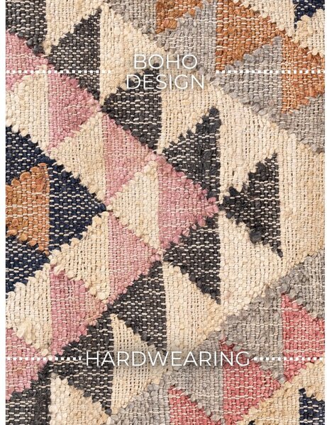 Siv ročno tkan tekač iz jute 80x200 cm Roya Parsa – Elle Decoration