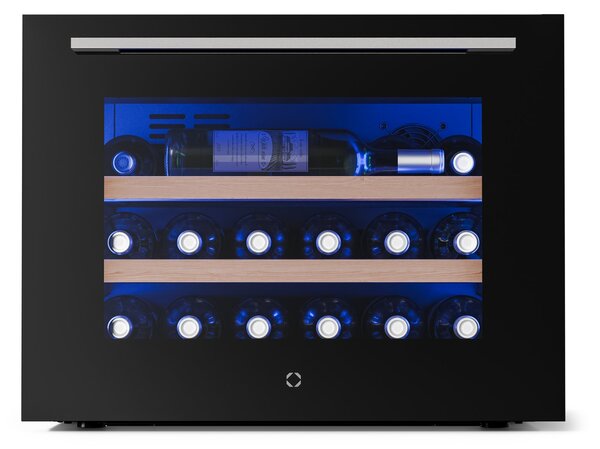 Klarstein Illuminosa vgradni hladilnik za vino | Moderno | UV-zaščita | 61 litrov | 19 steklenic | 60 cm