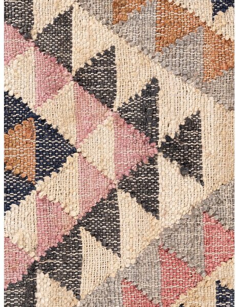 Siv ročno tkan tekač iz jute 80x200 cm Roya Parsa – Elle Decoration