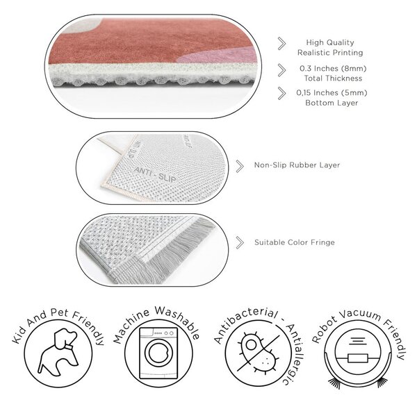Pralen tekač 60x230 cm Squiggly Breeze – Mila Home