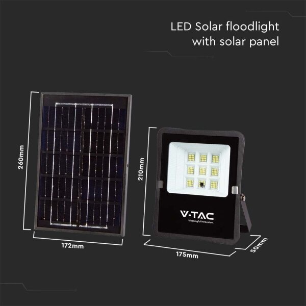 LED Zunanji solarni reflektor LED/6W/3,2V 4000K IP65