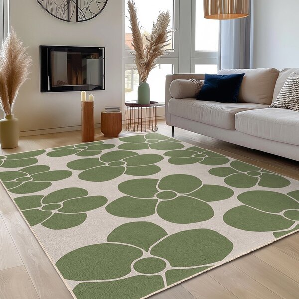 Zelena pralna preproga 60x100 cm Green Meadow – Mila Home